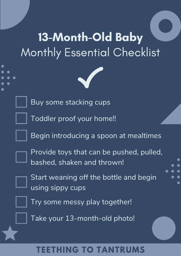 13 Month Old Checklist