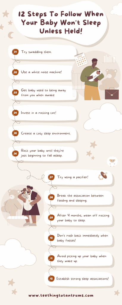 What To Do When Your Baby Won't Sleep Unless Held
