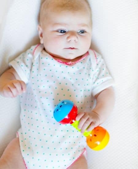Activities for 1 month old baby rattle