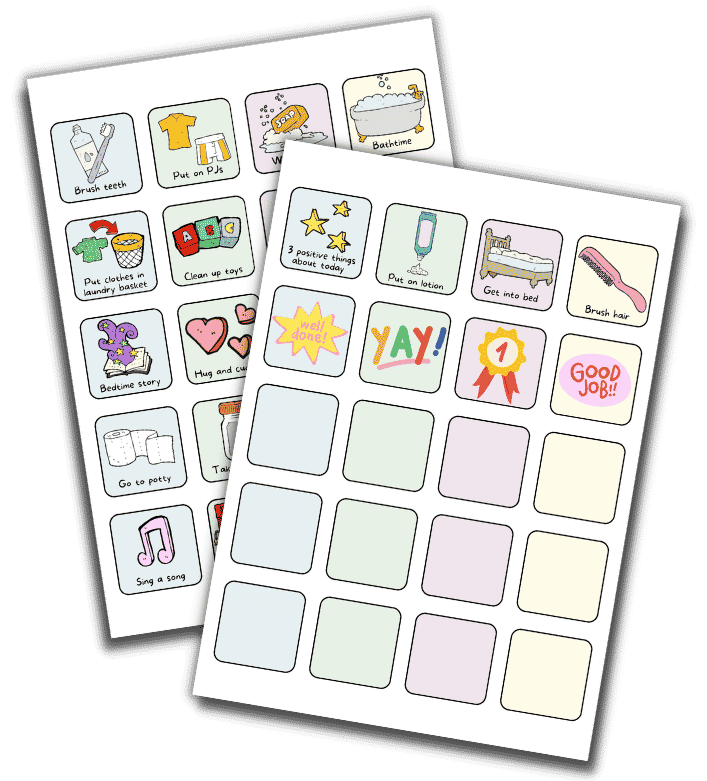 Free Printable Bedtime Routine Chart For Kids Tasks