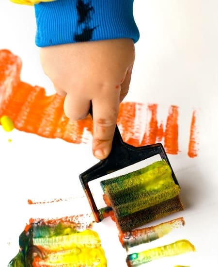 Toddler Painting Ideas Textured Painting