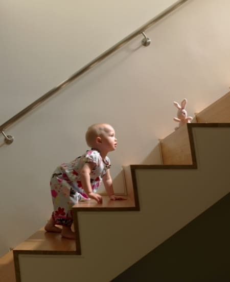 Gross Motor Activities For Infants Climb The Stairs