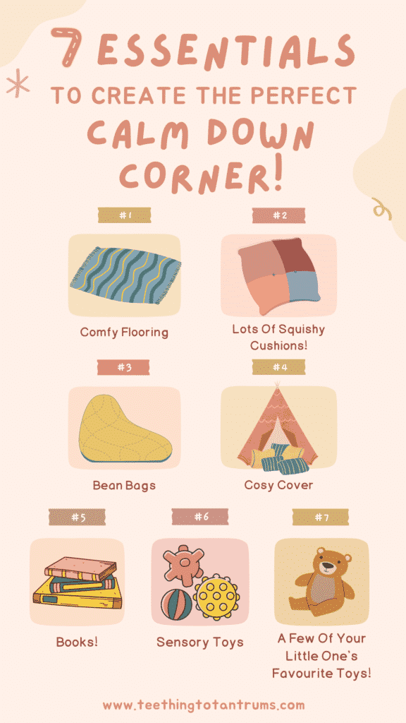 calm down corner essentials list