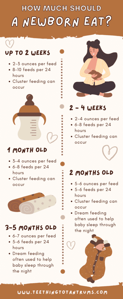 How Much Should A Newborn Eat Chart