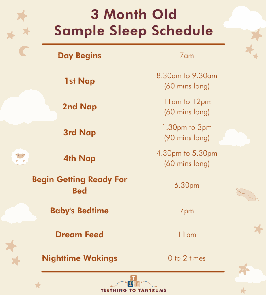 3 Month Old Sleep Schedule Sample