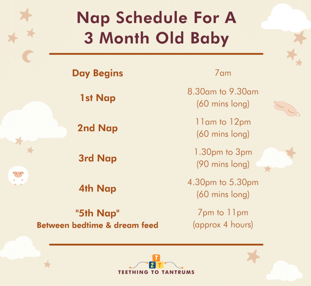 Nap Schedule For A 3 Month Old Baby