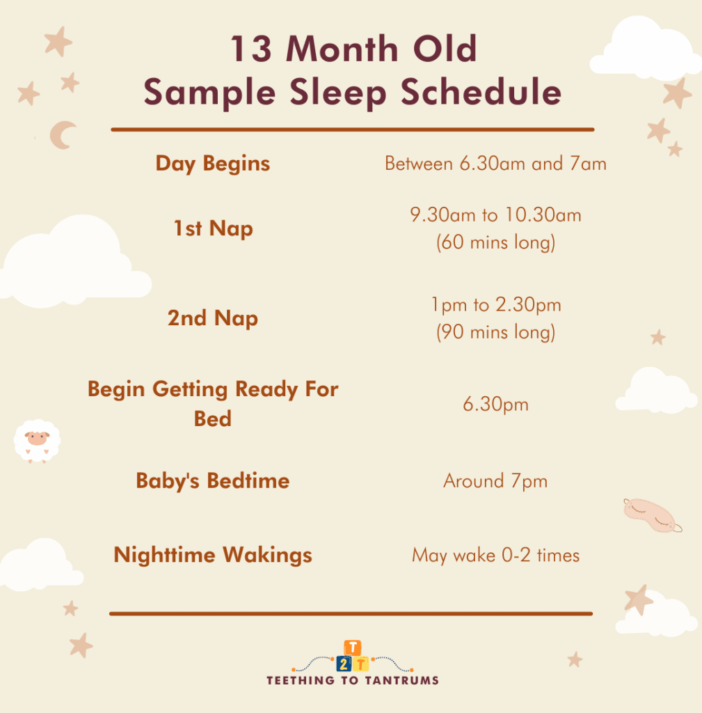 13 Month Old Sleep Schedule Sample 