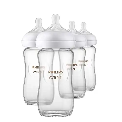 Philips Avent Glass Natural Baby Bottle with Natural Response Nipple