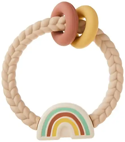 Itzy Ritzy Silicone Rattle Teether with Two Silicone Rings