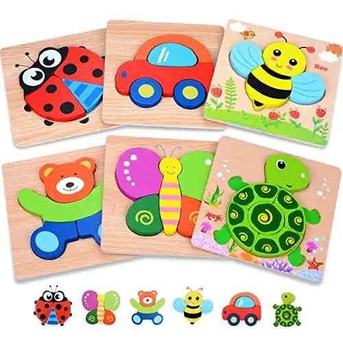 Wooden Toddler Puzzles By MAGIFIRE - Eco & Montessori Friendly
