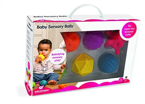 Edushape Set of 6 Textured Sensory Balls 6M+