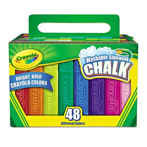 Crayola 48 Washable Sidewalk Chalk Set: Assorted Bright Colors