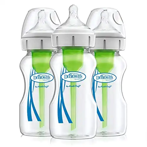 Dr. Brown's Options Wide-Neck Anti-Colic Glass Baby Bottle