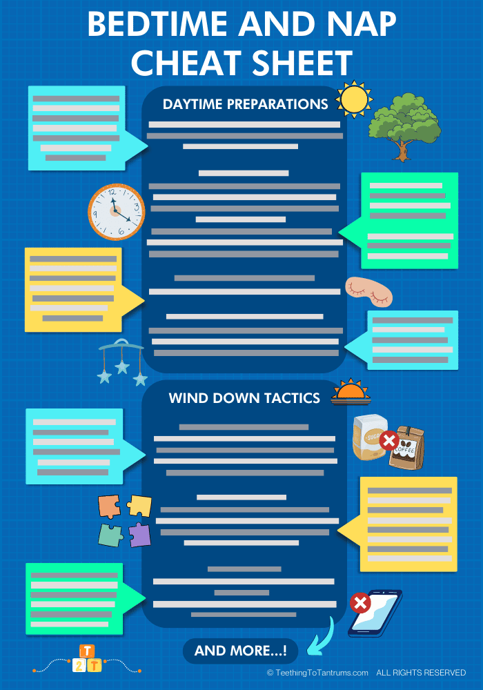 Bedtime and Nap Cheat Sheet