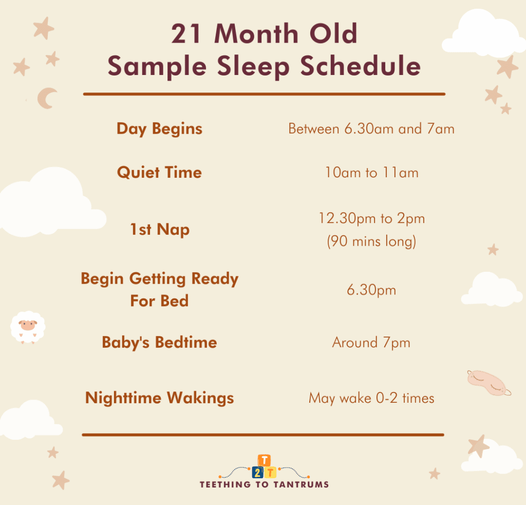 21 Month Old Sleep Schedule Sample
