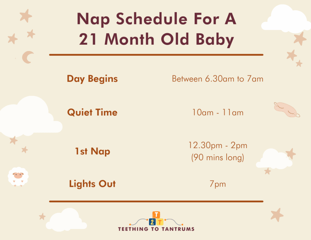 Nap Schedule For A 21 Month Old Baby