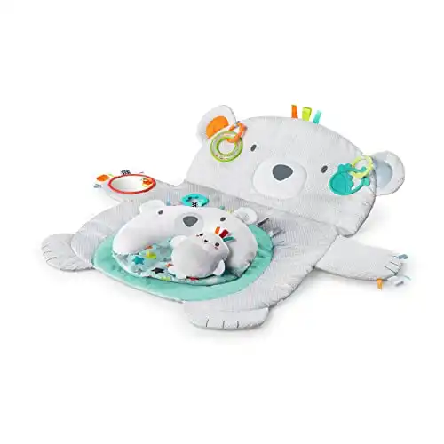 Bright Starts Tummy Time Prop & Play Activity Mat - Polar Bear