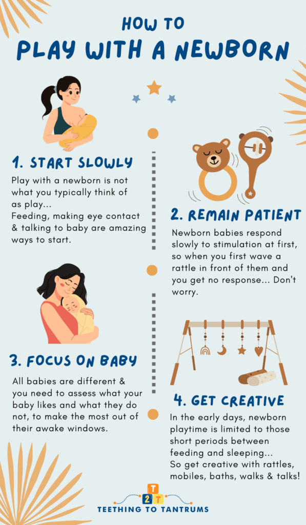 How To Play With A Newborn Infographic