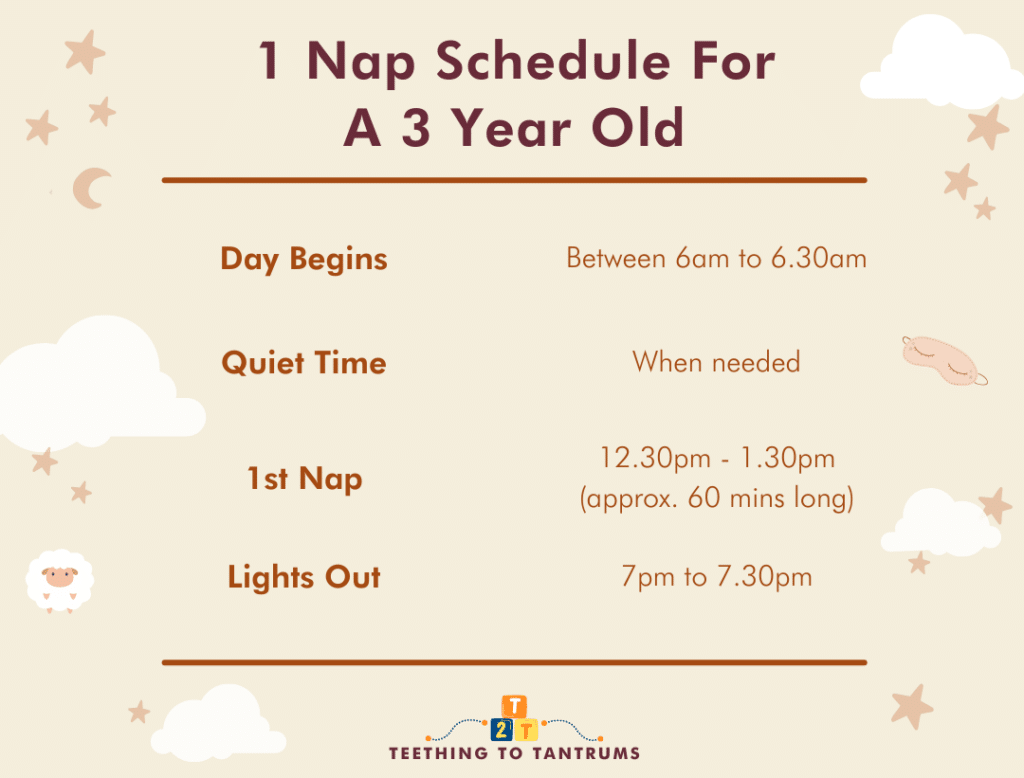 1 Nap Schedule For 3 Year Old