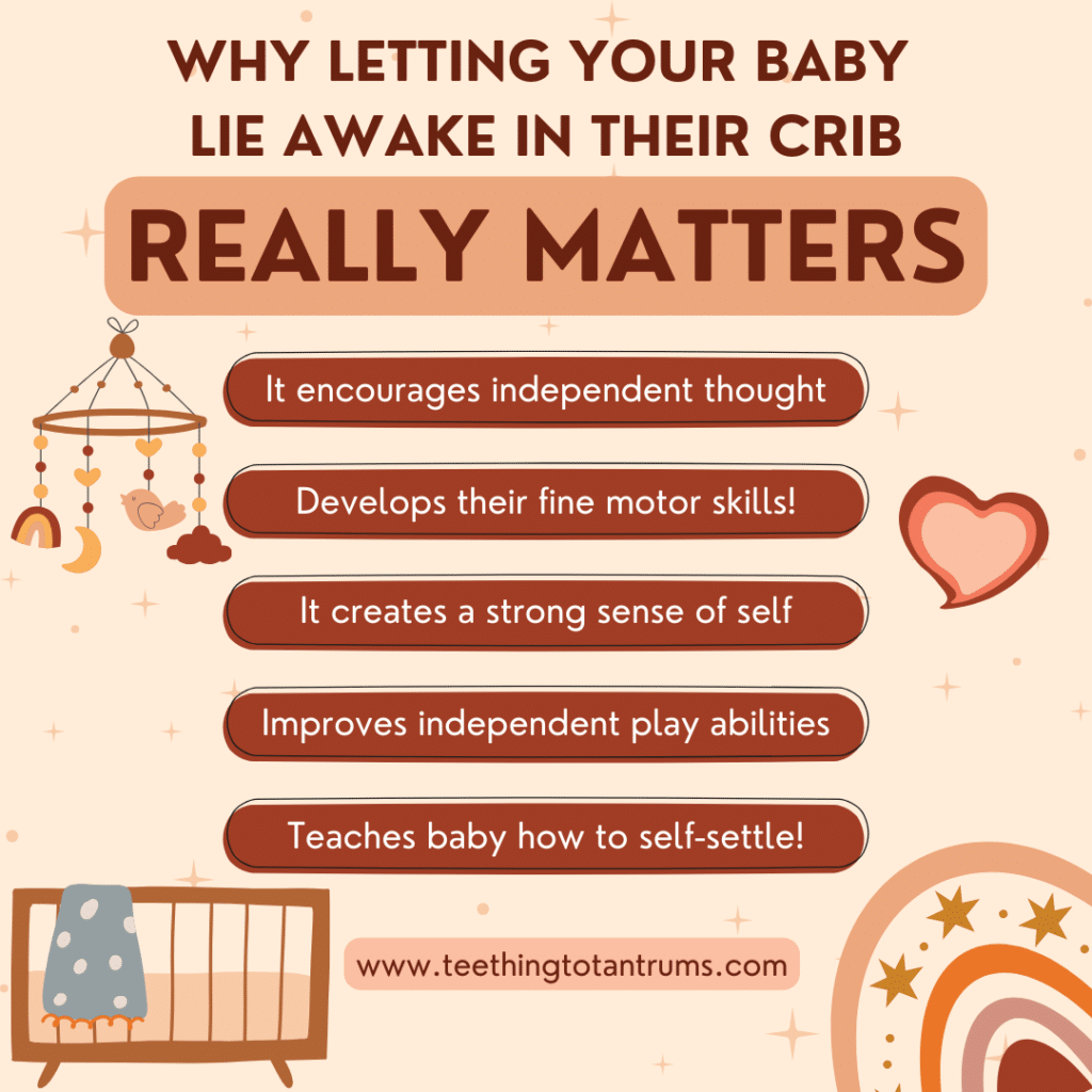 How letting your baby lie awake in crib helps them to develop