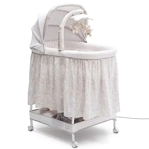 Simmons Kids Deluxe Hands-Free Auto-Glide Bedside Bassinet