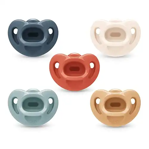 NUK Comfy Orthodontic Pacifiers: Timeless Collection, 0-6 Months
