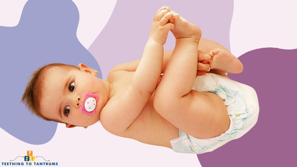 Sleep Training With A Pacifier Purple Background