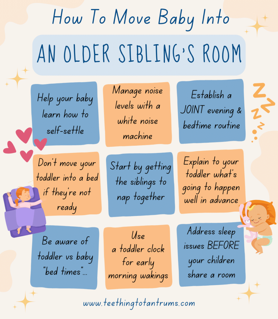 Tips For Moving Baby Into An Older Siblings Room