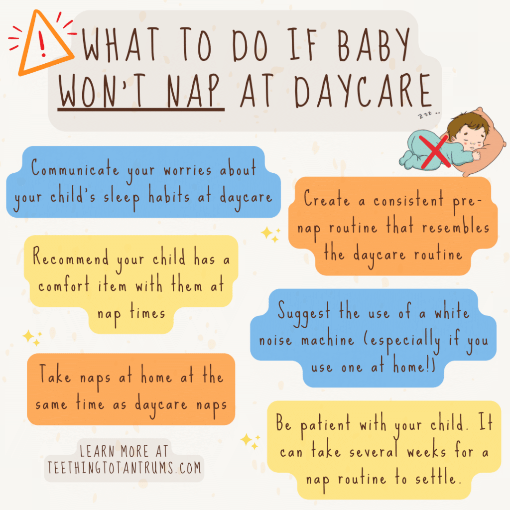 What To Do If Baby Won't Sleep At Daycare